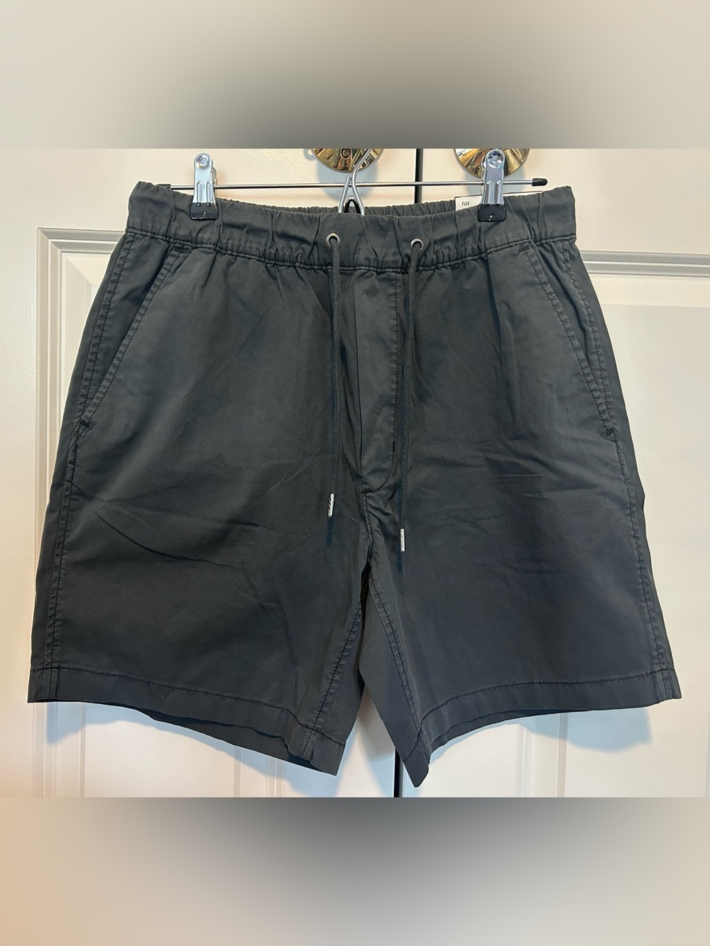 American Eagle Outfitters Men's Charcoal Drawstring Shorts